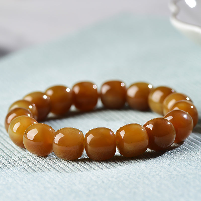 Dark Brown Sugar Jade Bracelet