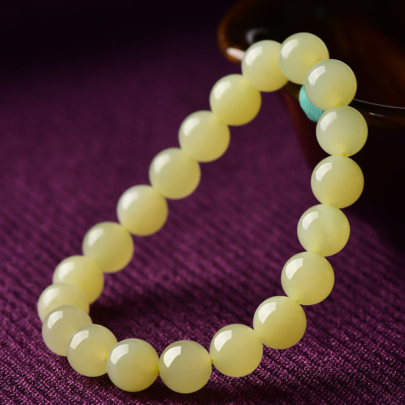 Light Yellow Jade Bracelet