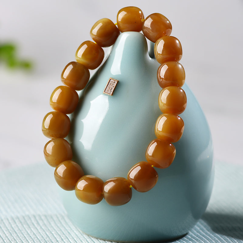 Dark Brown Sugar Jade Bracelet