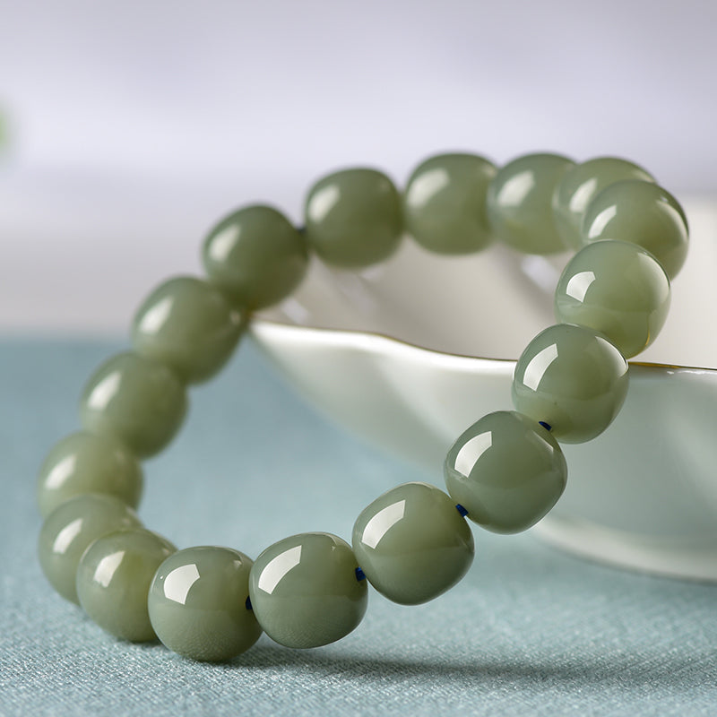 Teal Blue Jade Bracelet