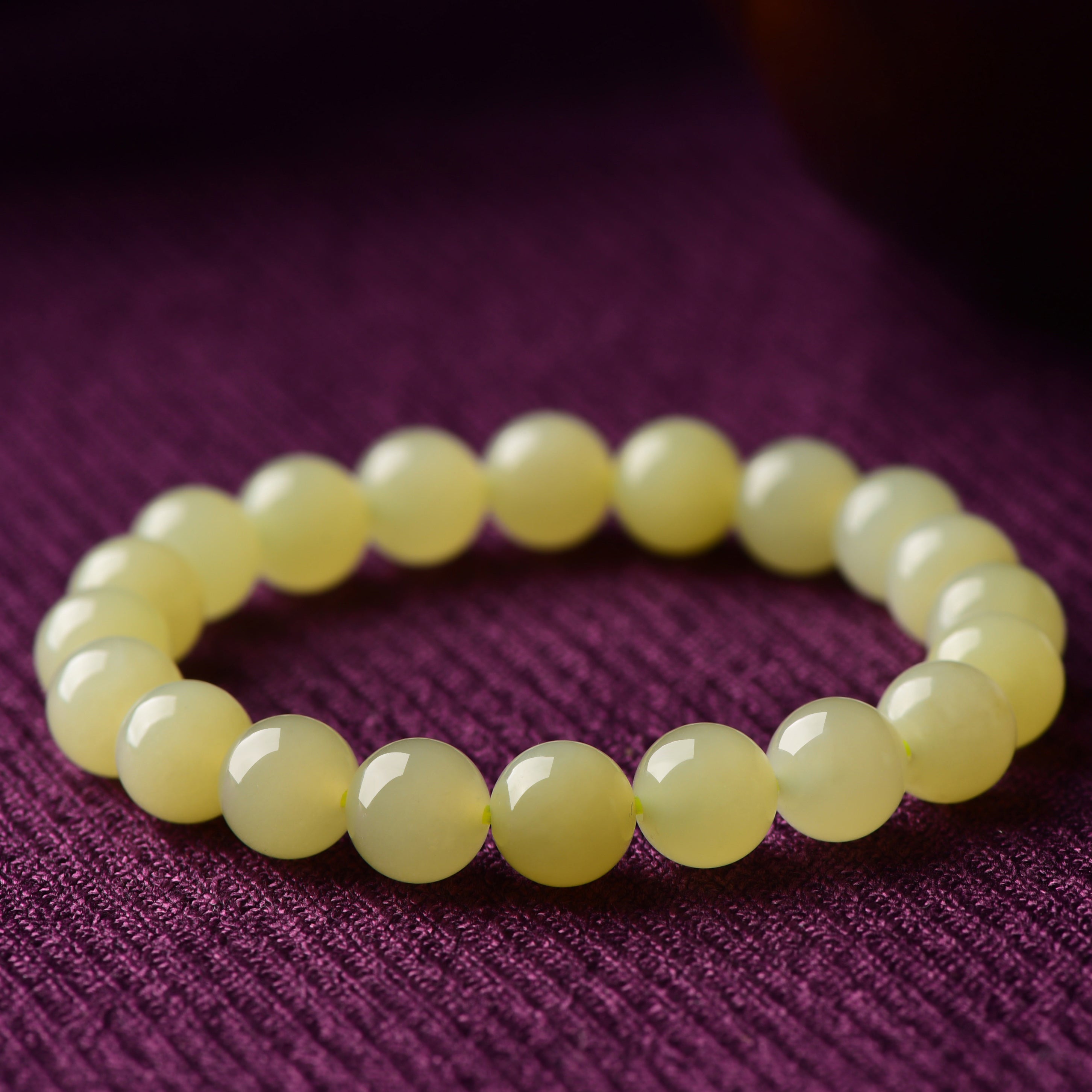 Light Yellow Jade Bracelet