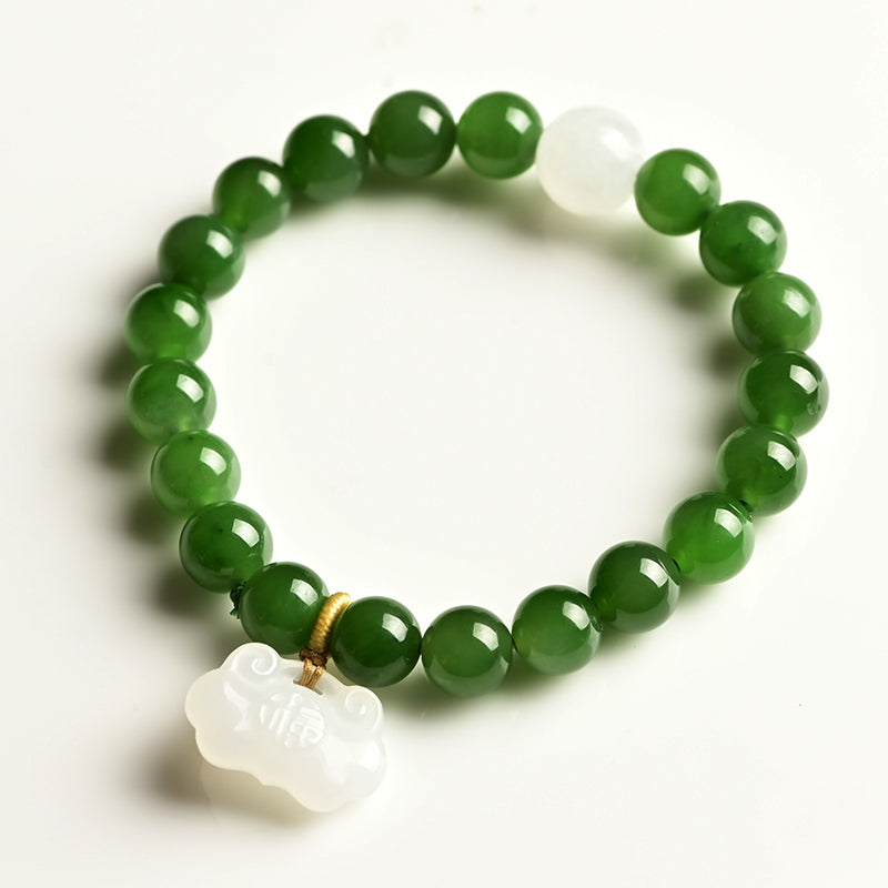 Emerald Green Jade Bracelet