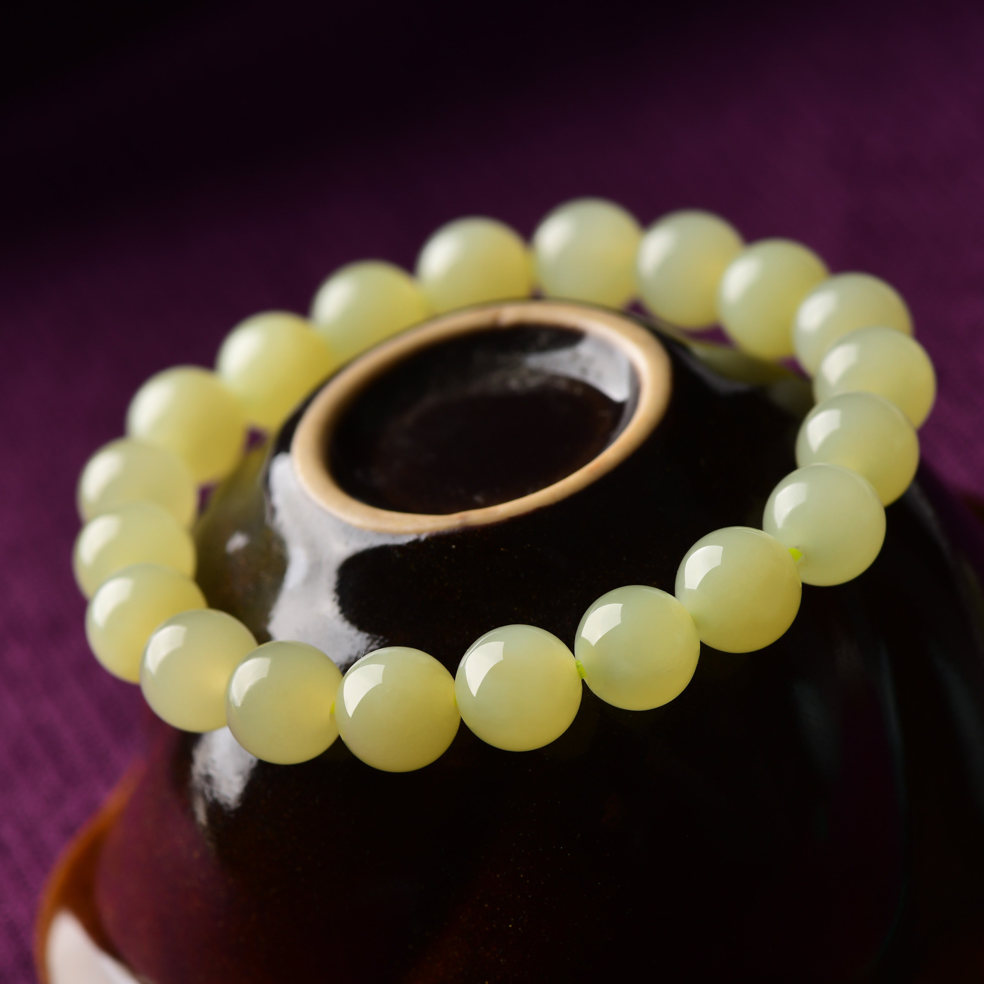 Light Yellow Jade Bracelet