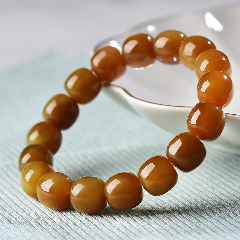 Dark Brown Sugar Jade Bracelet